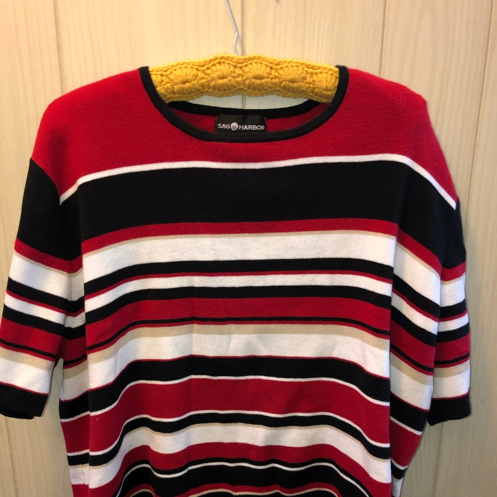 ~Sag Harbor short sleeve sweater~